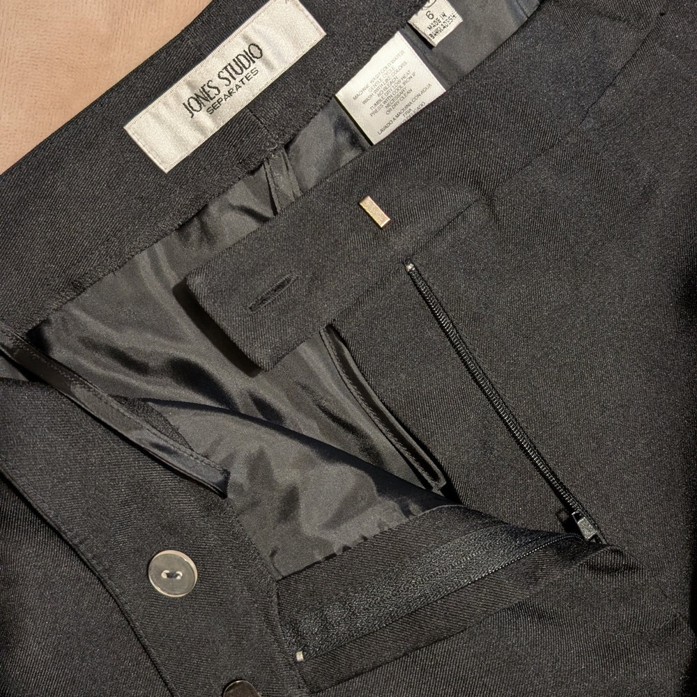 Jones Studio Charcoal Gray Trousers